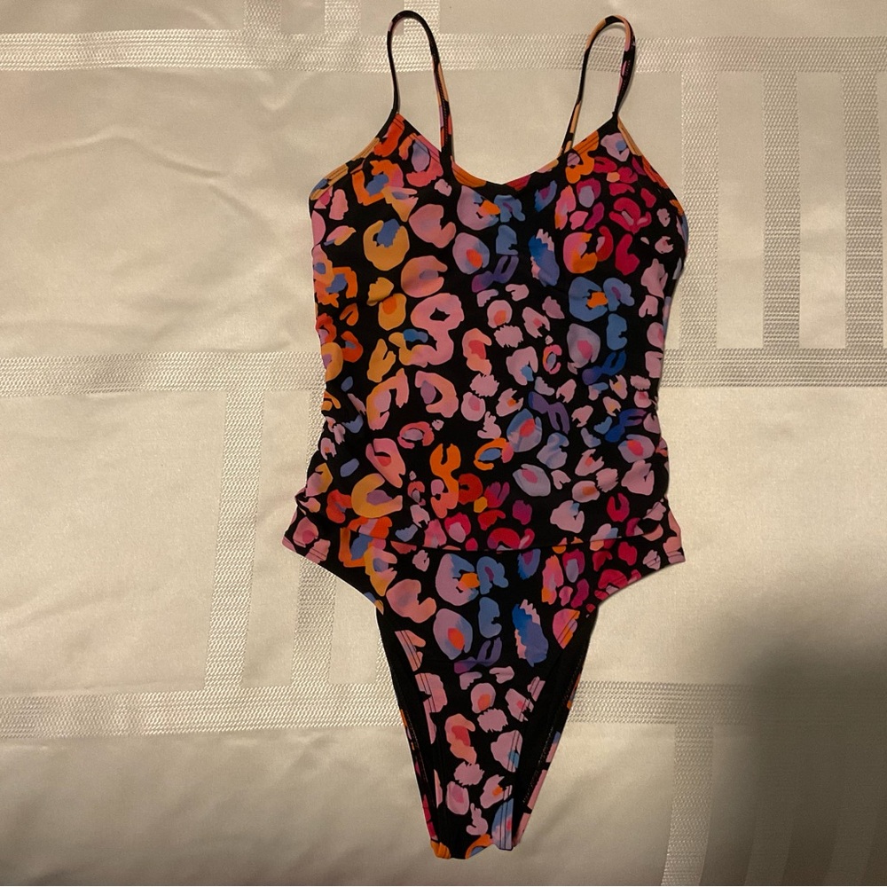 Colorful one piece swimsuit
